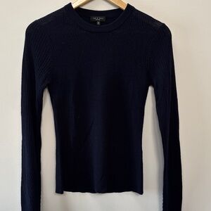 Rag & Bone Midnight Long Sleeve Top
